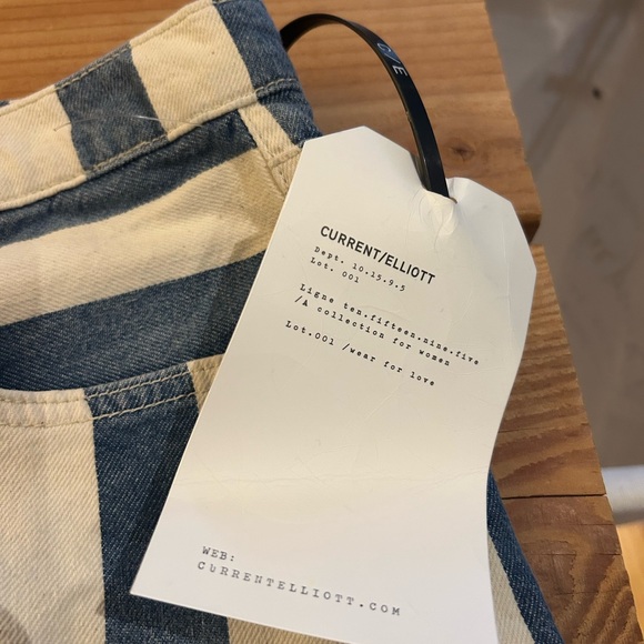 NWT CURRENT/ELLIOTT The Westside Shorts Bay Stripe 31 - Picture 7 of 11